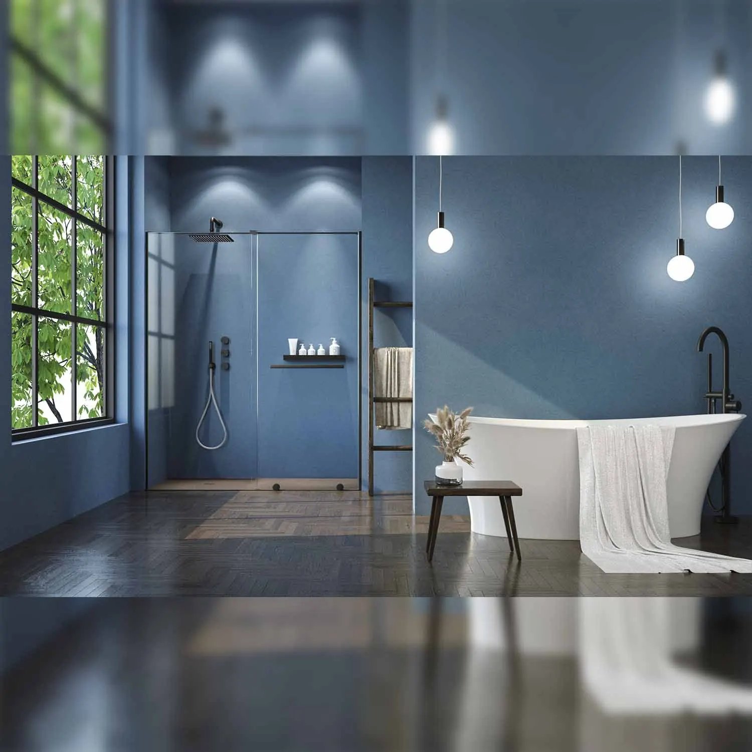 Baignoire îlot ALYA ovale solid surface 170×78.6 cm – Image 2