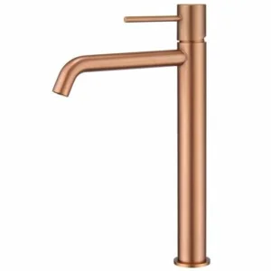 Mitigeur lavabo haut monza or rose brossé[ VAROBATH ]