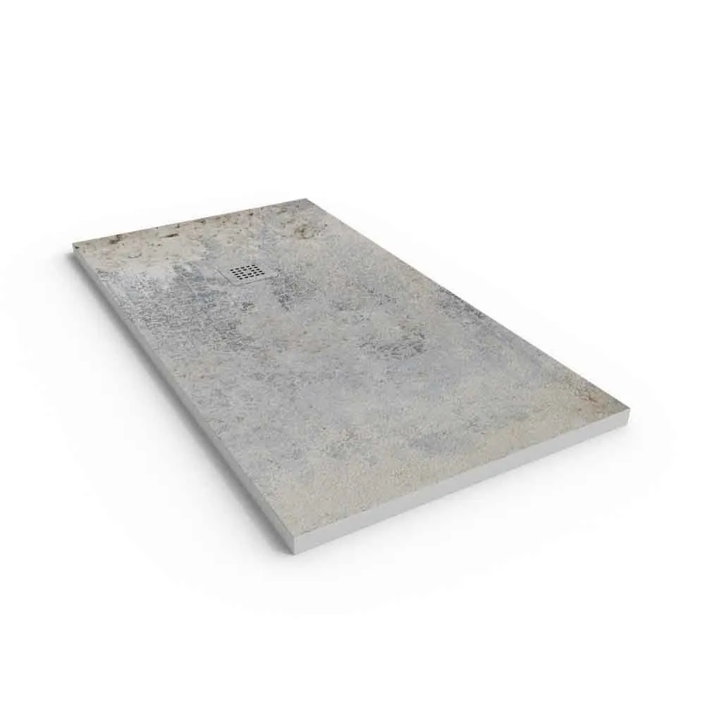 Amarna Receveur de douche effet ciment et autres couleurs – antidérapant moderne STONE 3D – Image 2