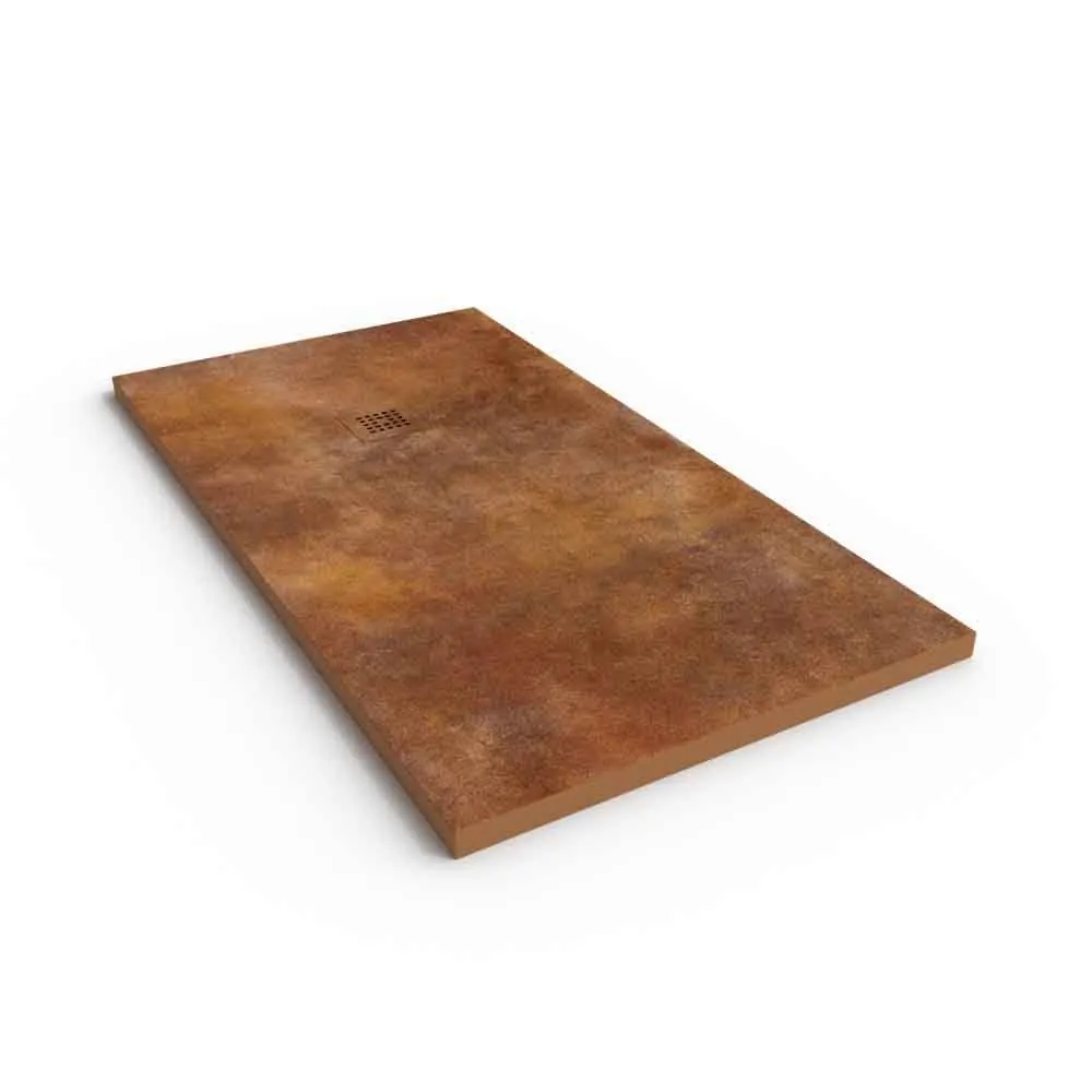 Receveur de douche effet Cemento Cupra et autres couleurs – antidérapant STONE 3D moderne – Image 2