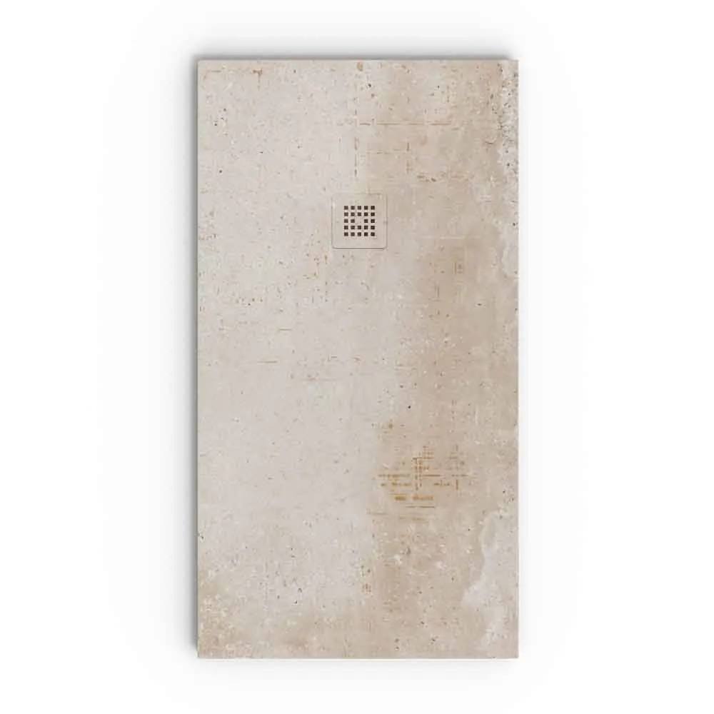 Receveur de douche effet ciment Erice et autres couleurs – antidérapant moderne STONE 3D