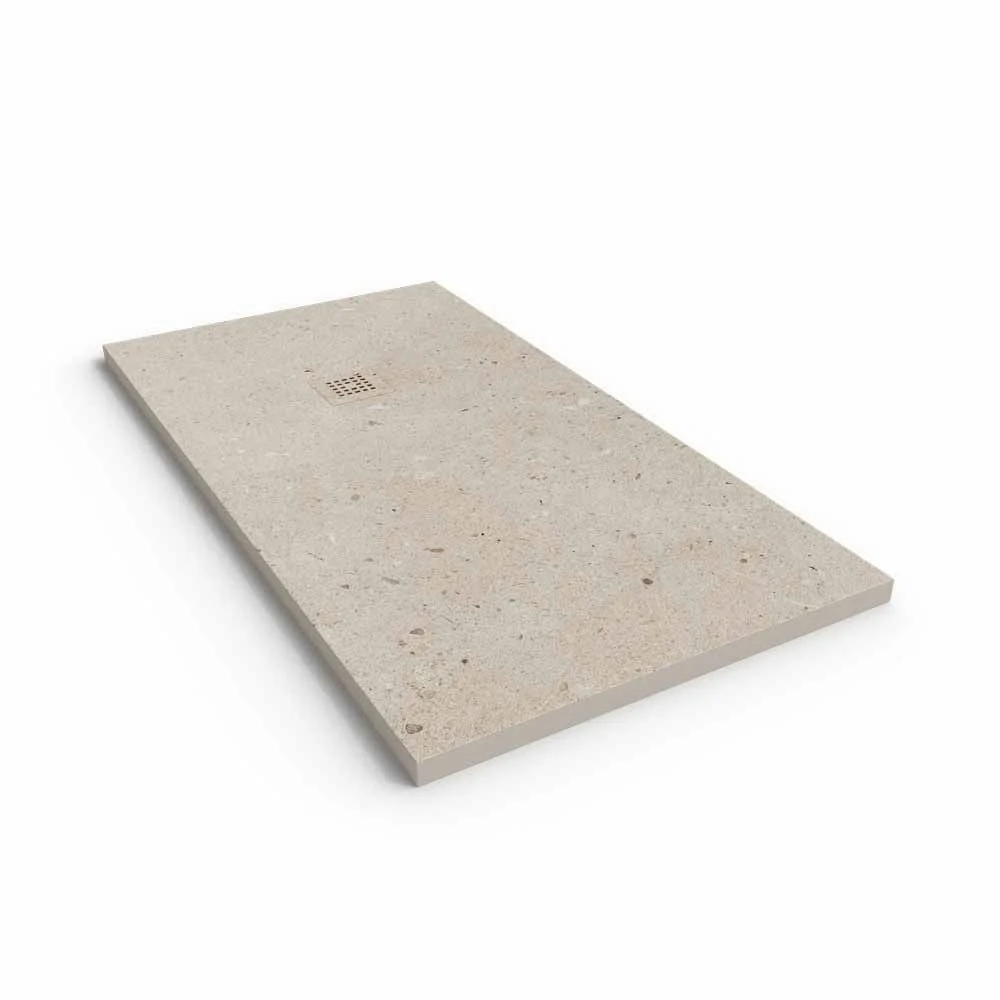 Receveur de douche effet résine Terrazzo ROSES et autres coloris – antidérapant moderne STONE 3D – Image 2