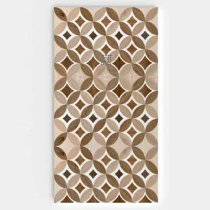 Receveur de douche en résine texture ardoise. Effet en Hydraulic Arhiza – antidérapant STONE 3D moderne