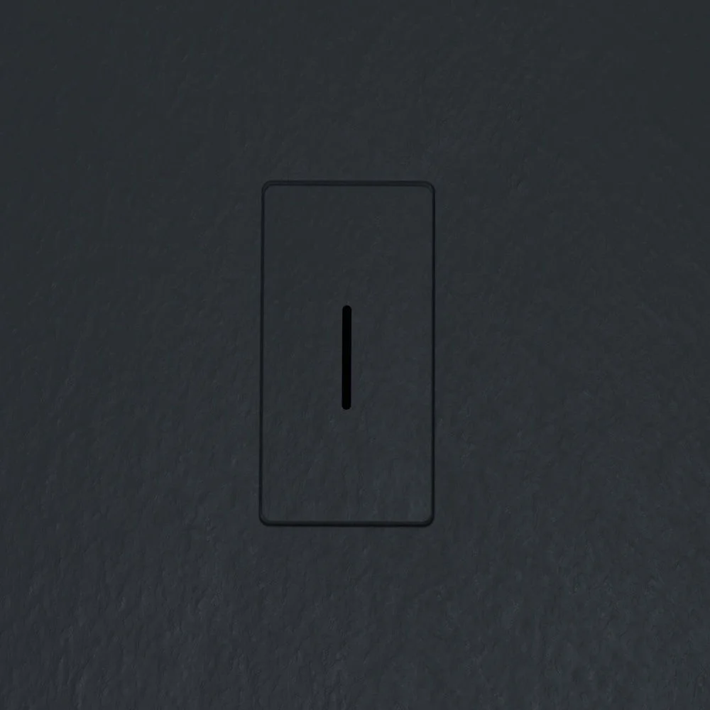 AGAPE Receveur de douche en résine Graphite et autres couleurs exclusives – avec texture ardoise – antibactérien et antidérapant – Image 3