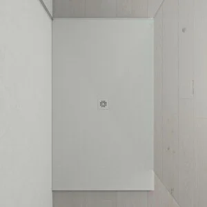 Très grand receveur de douche en résine XXL avec texture ardoise et finition antidérapante ARÈNE  Ral  7035