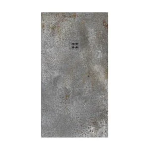 Receveur de douche en résine texture ardoise Finition effet ciment Fer et autres couleurs – antidérapant STONE 3D modern