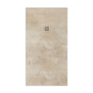 Receveur de douche en résine avec texture ardoise, finition effet ciment tourbe et autres couleurs – antidérapant moderne STONE 3D