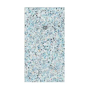 Receveur de douche en résine texture ardoise, finition effet Zarzi Terrazzo et autres couleurs – antidérapant STONE 3D modern