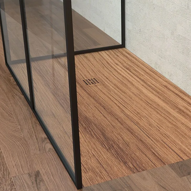 Plafonnier de douche LINE avec profilés cadrés en 3 parties - Verre 4 MM avec traitement anticalcaire inclus - Bras de fixation en acier inoxydable – Image 4