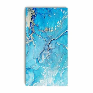 Receveur de douche en résine texture ardoise. Effet marbre bleu forêt et autres finitions – antidérapant moderne STONE 3D