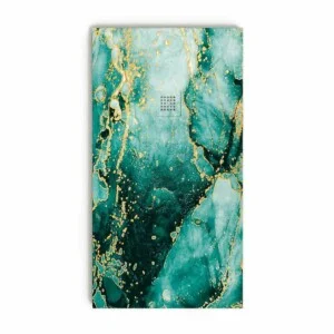Receveur de douche en résine texture ardoise. Effet marbre vert forêt et autres finitions – STONE 3D moderne antidérapant