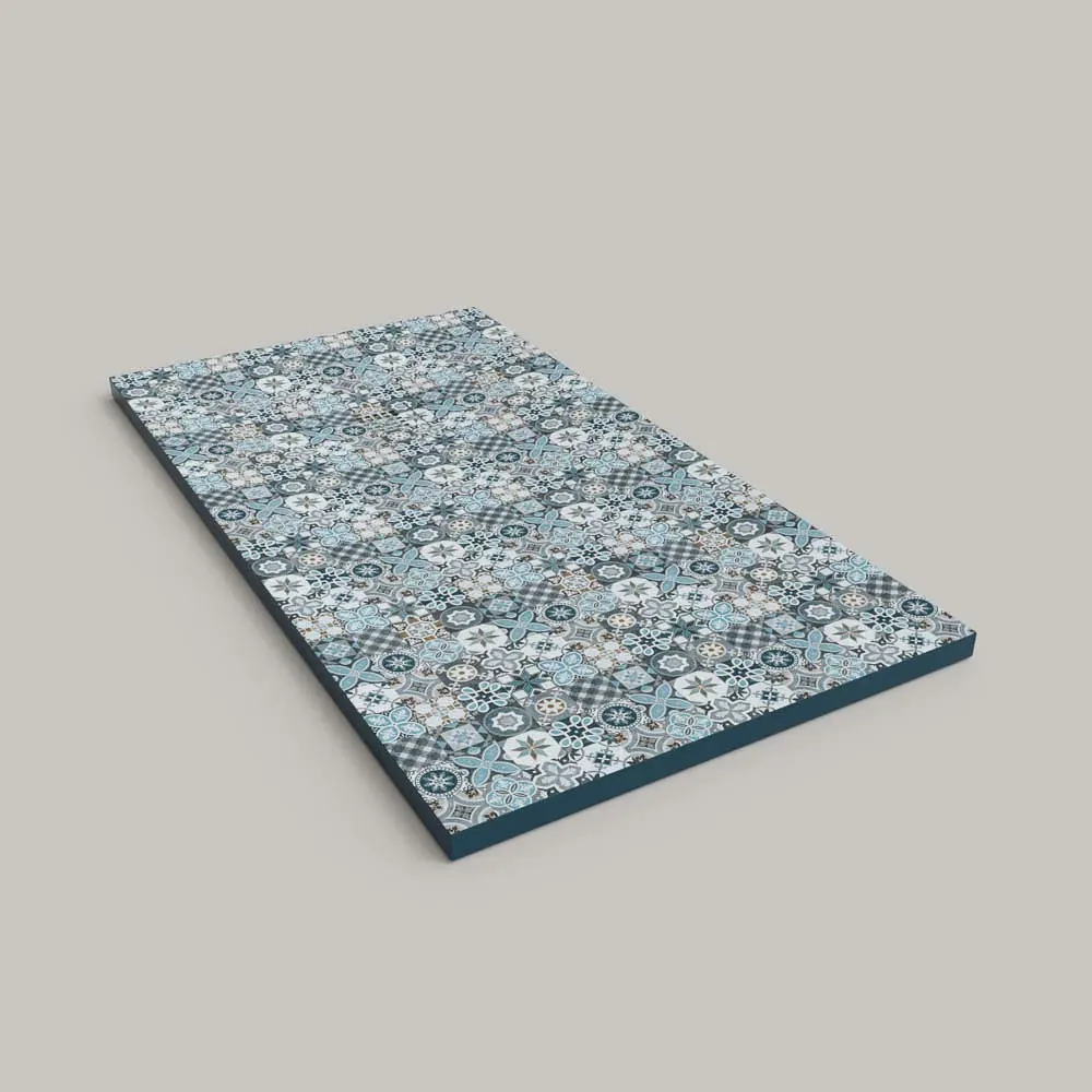 Receveur de douche en résine texture ardoise. Dalila à effet hydraulique – antidérapant STONE 3D moderne – Image 2