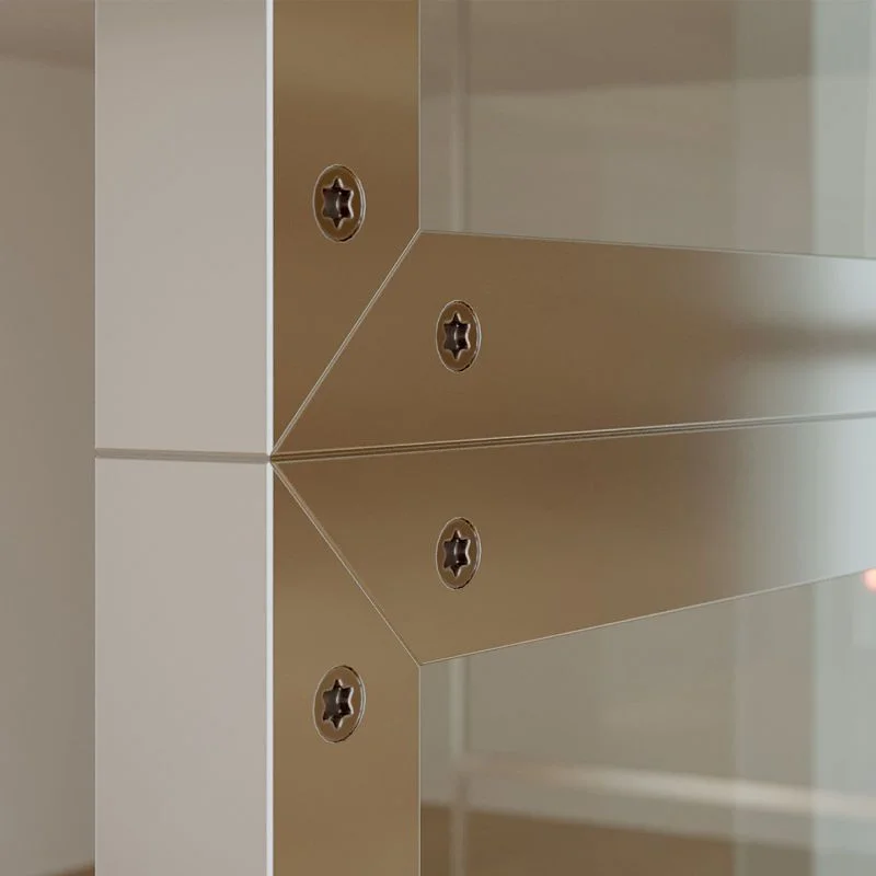Plafonnier de douche LINE XL avec profilés cadrés en 3 parties - Verre 4 MM avec traitement anticalcaire inclus - Bras de fixation en acier inoxydable – Image 5