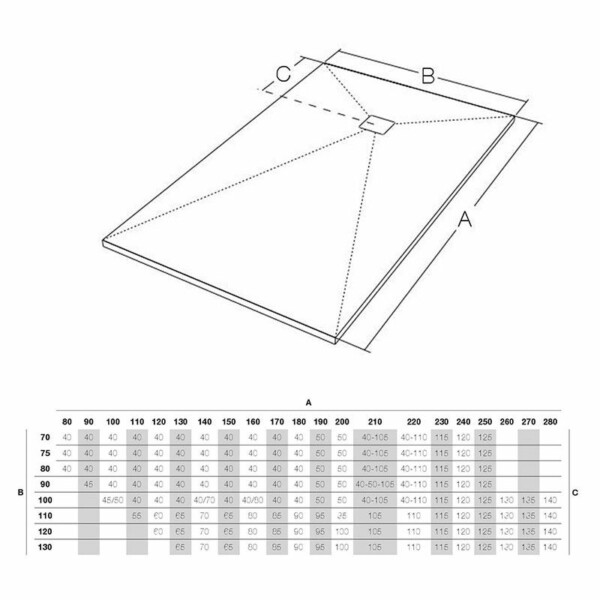 Receveur de douche effet terrazzo PLAIN et autres coloris – antidérapant moderne STONE 3D – Image 4