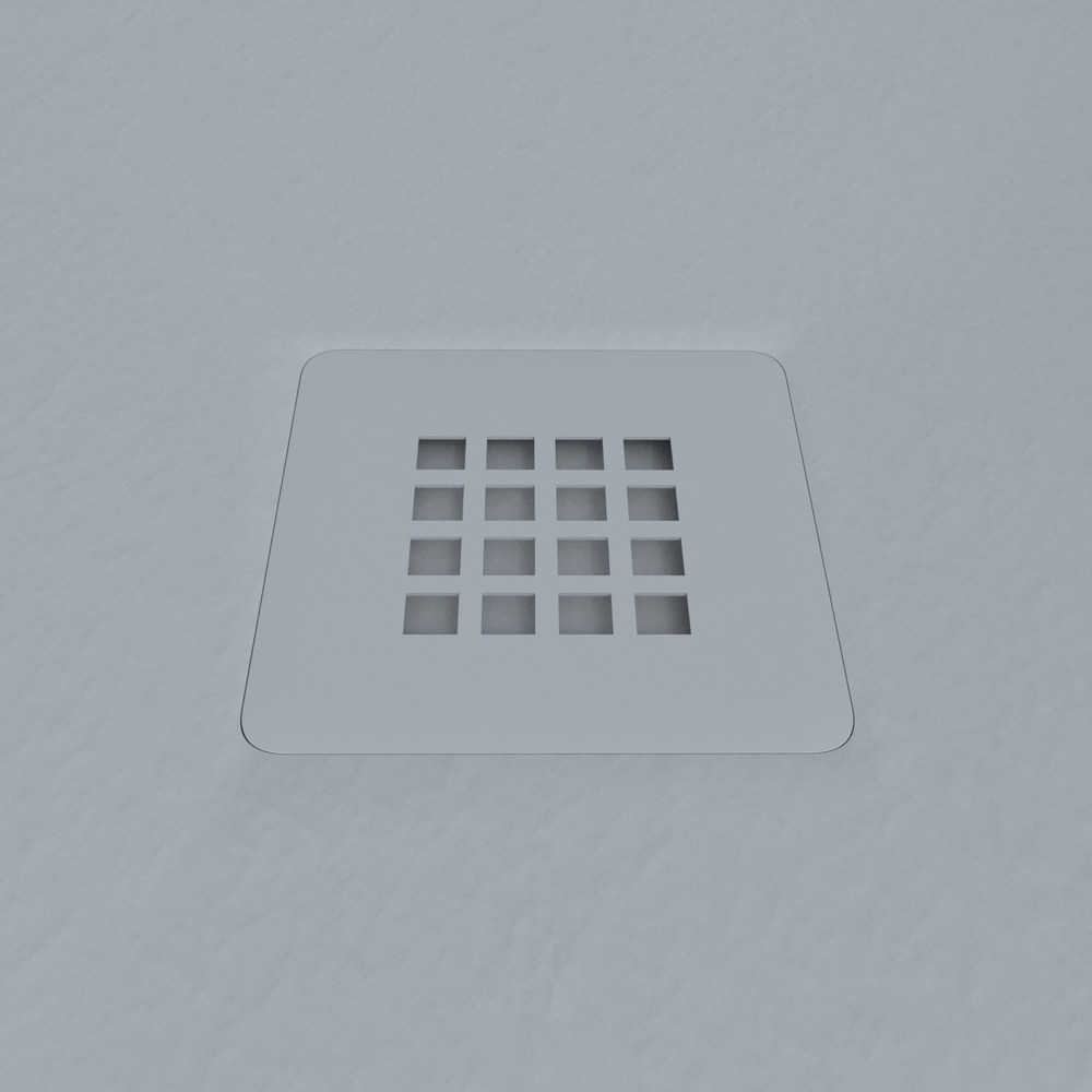 Receveur de douche en résine MYSTONE Gris RAL 7040 et autres coloris exclusifs, texture ardoise antibactérienne et antidérapante – Image 3